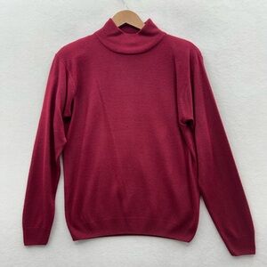 Milano Design Group Women’s Medium Red Soft Mock Neck Sweater